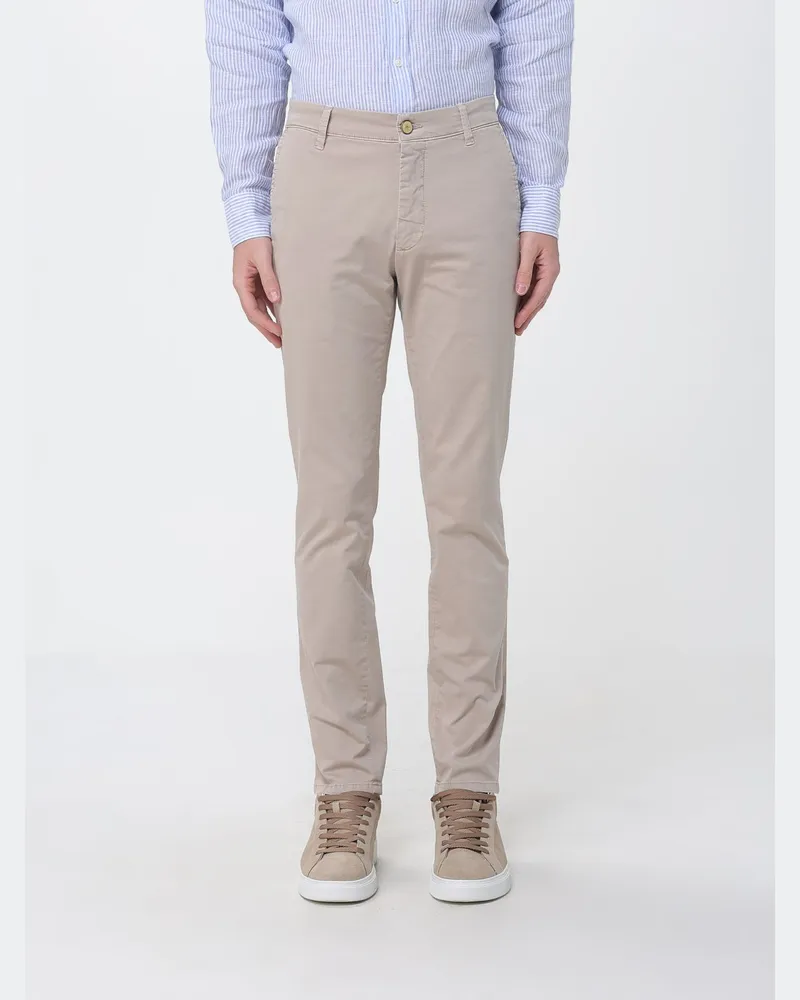 Jeckerson Chino-Hose aus Stretch-Baumwolle Beige