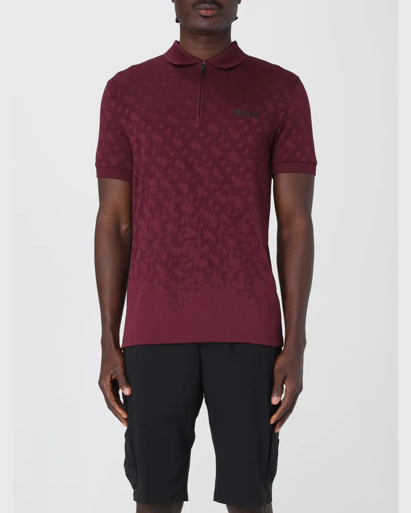 HUGO BOSS Polo herren Burgunderrot