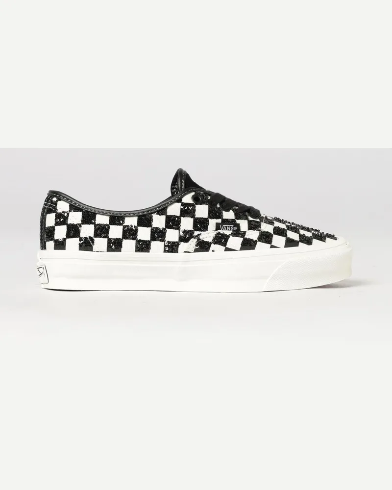 Vans Authentic Reissue 44 LX Sneakers aus Camouflage-Canvas mit Nieten und Stickerei Schwarz