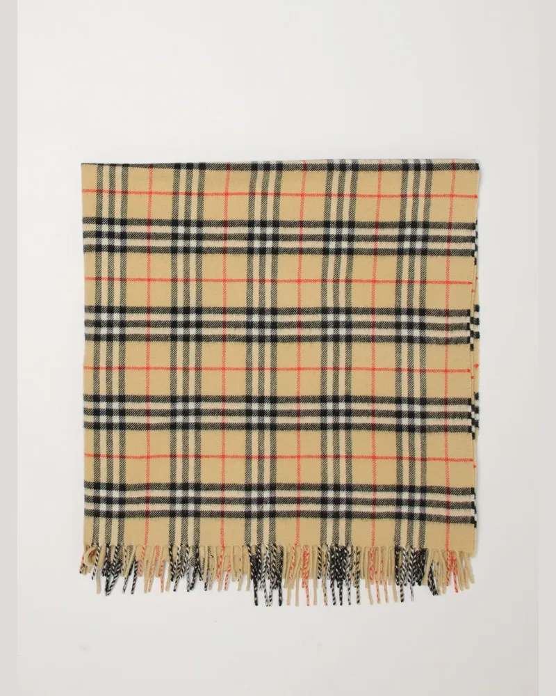 Burberry Babydecke aus reiner Wolle mit ikonischem Vintage-Check-Muster Sand