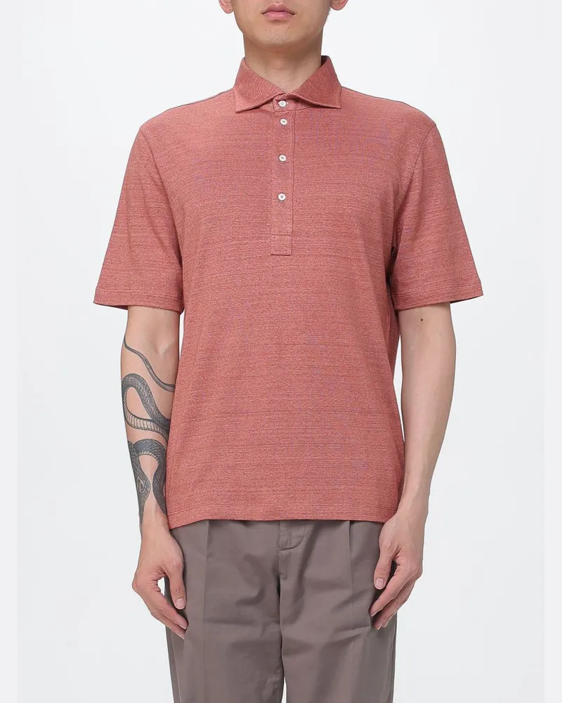 Brunello Cucinelli Polo herren Rot