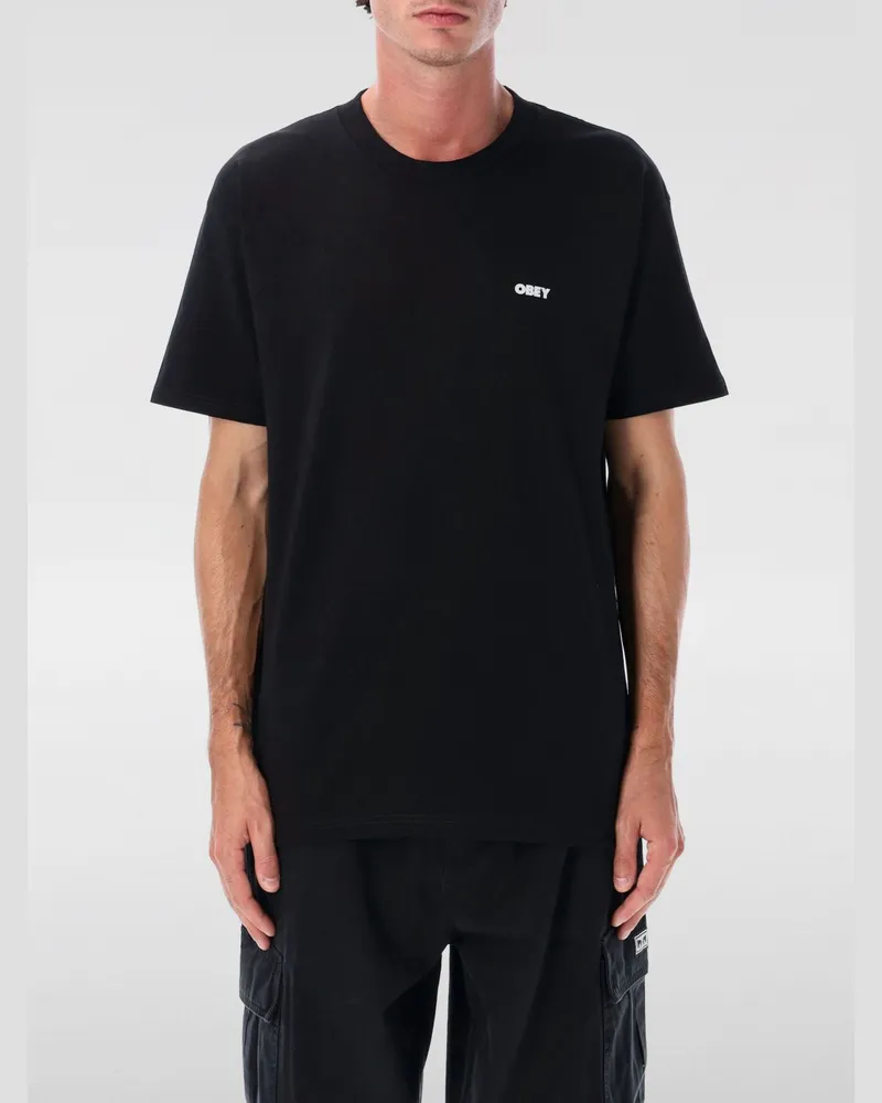 Obey T-shirt herren Schwarz
