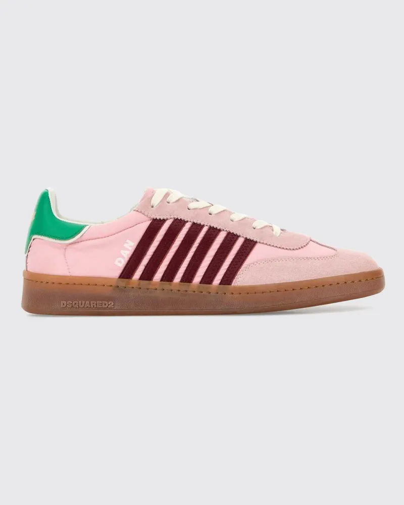 Dsquared2 Boxer Sneakers aus Wildleder und Nylon Pink