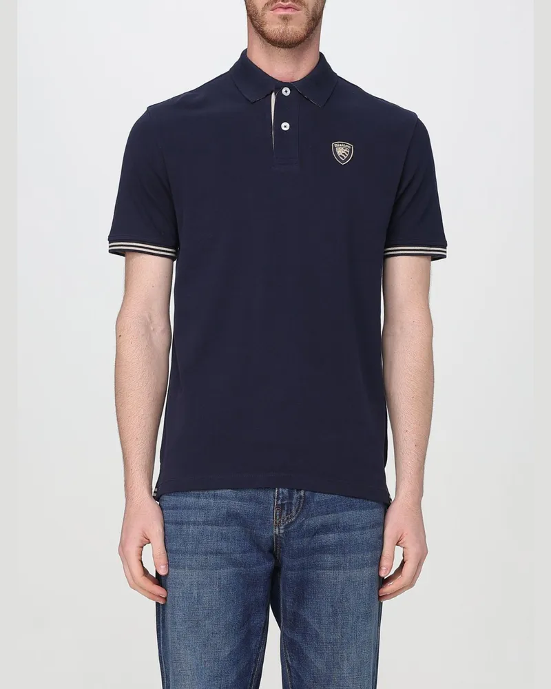 Blauer Polo herren Blau