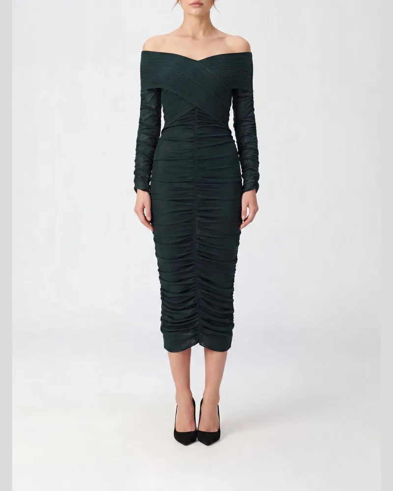 Self-Portrait Kleid damen Grün