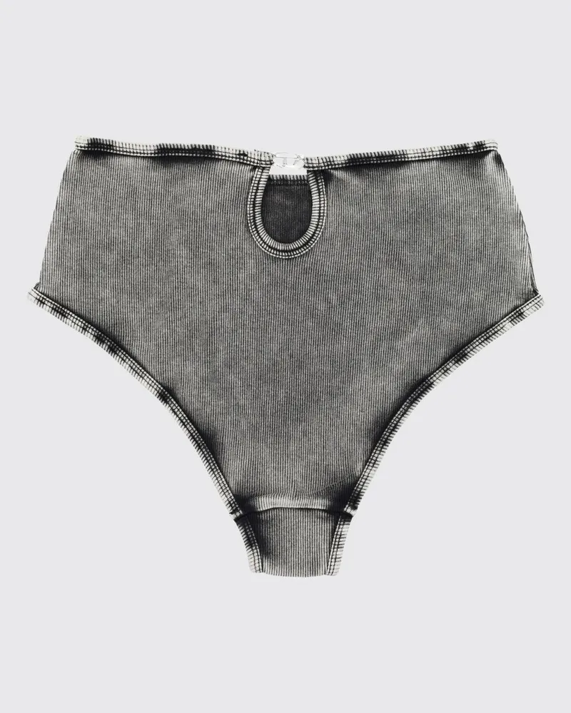 Diesel Charli-Dnm High-Waist Slip Schwarz