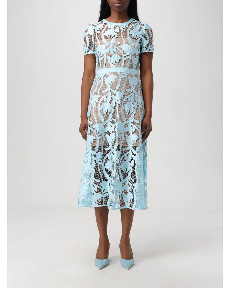 Self-Portrait Kleid damen Blau