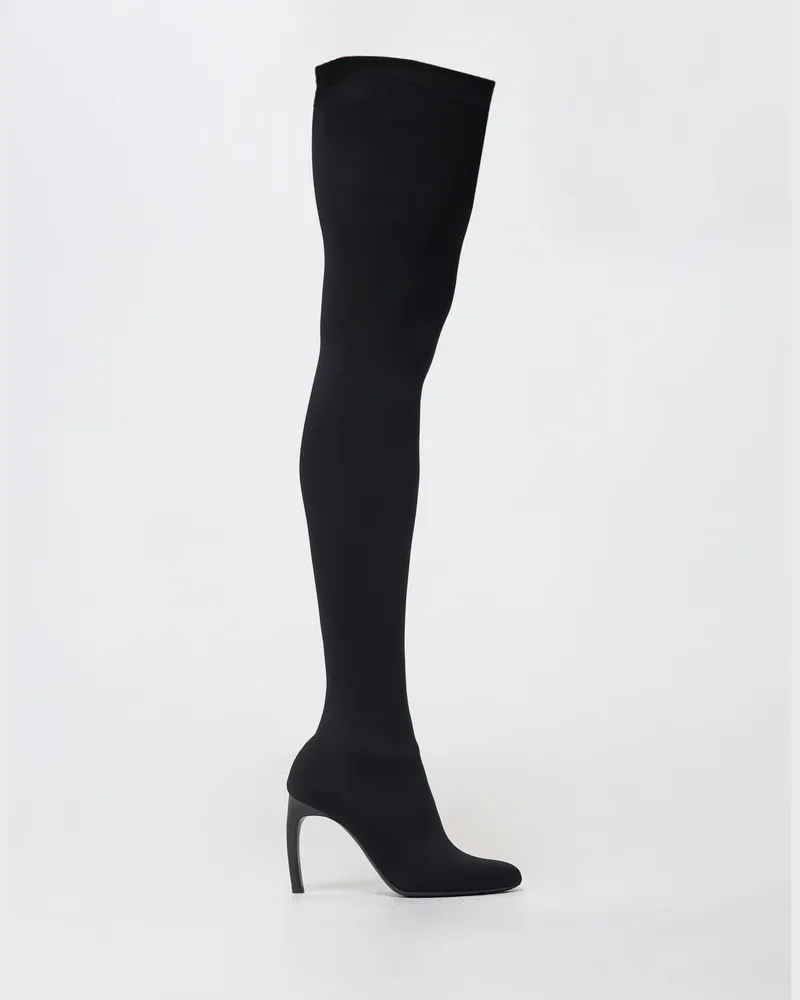 Victoria Beckham Overknee-Stiefel Harlow von aus Mikrofaser mit geschwungenem hohem Absatz Schwarz