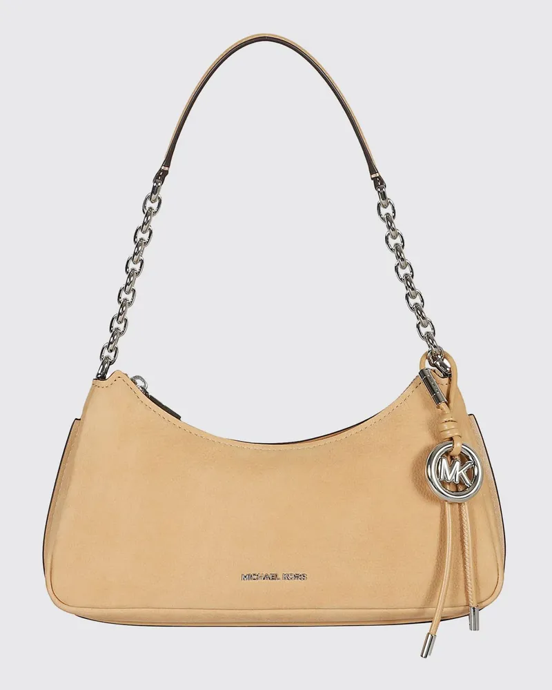 Michael Kors Nolita Tasche aus genarbtem Leder Braun
