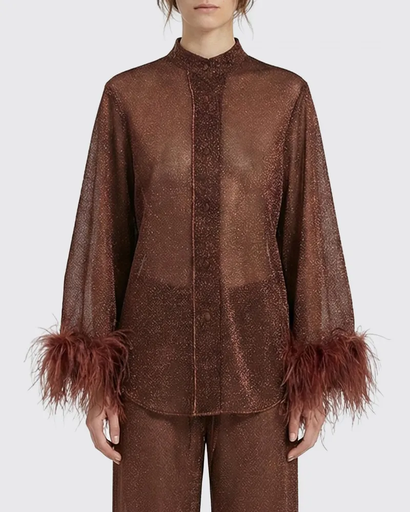 Oséree Hemdbluse damen Braun