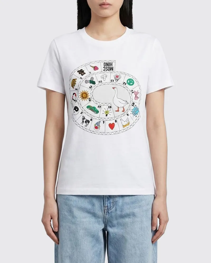 Moschino T-shirt damen Weiß