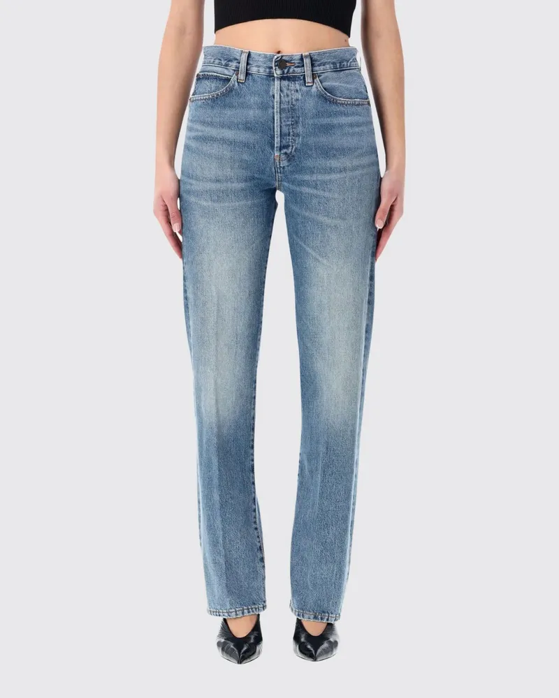 Frame Denim Straight Cotton-Denim-Jeans Denim