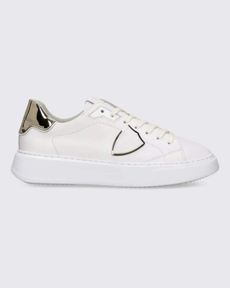 Philippe Model Temple Leder-Sneakers Weiss