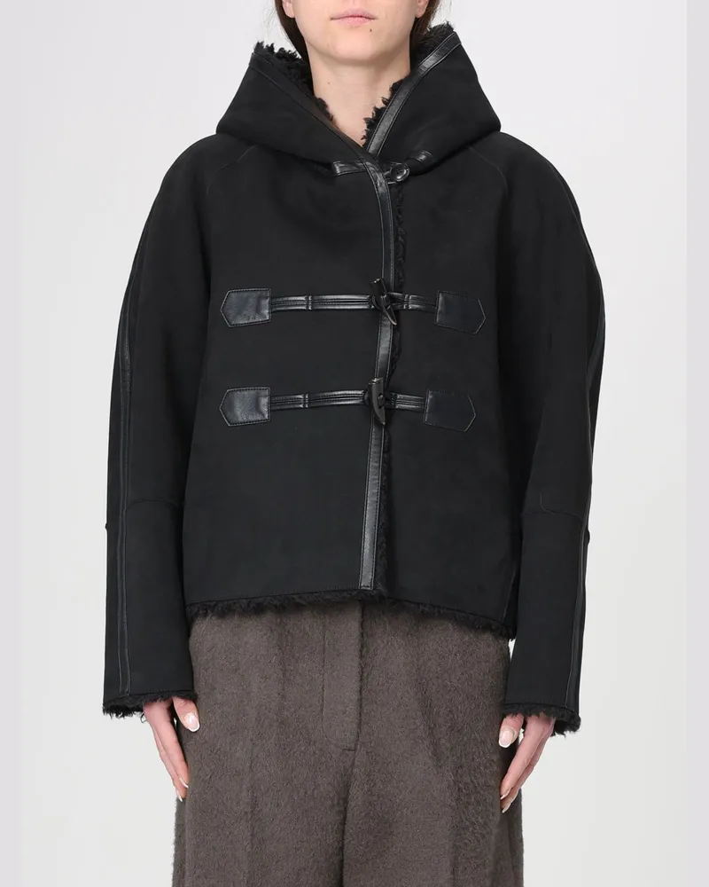 LOW CLASSIC Mantel damen Schwarz