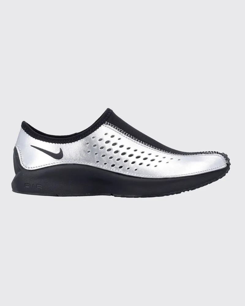 Nike Slip-On-Sneakers Air Superfly Moc aus silbernem laminiertem Leder Silber