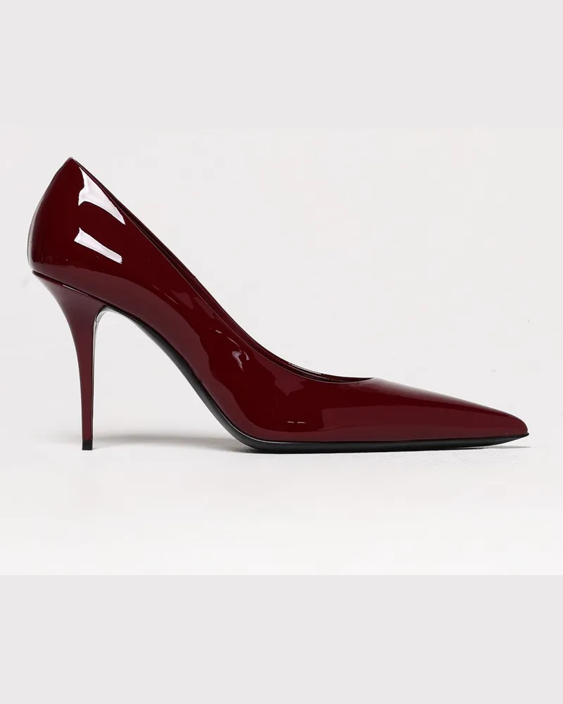 Saint Laurent Schuhe damen Burgunderrot