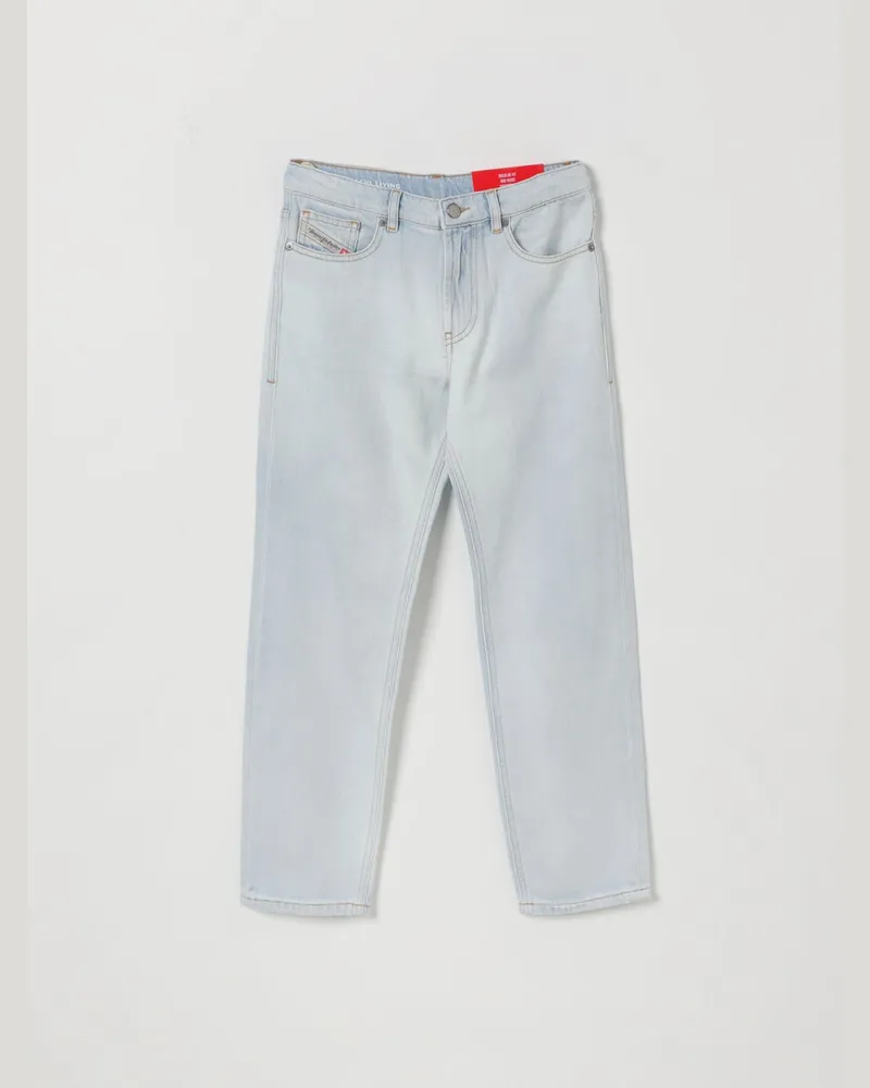 Diesel Straight Denim Jeans Blau