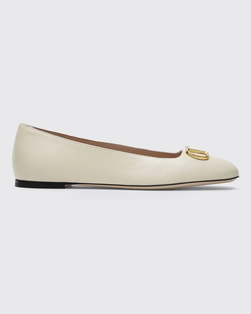 Valentino Garavani VLogo Signature Ballerinas aus Leder Butter