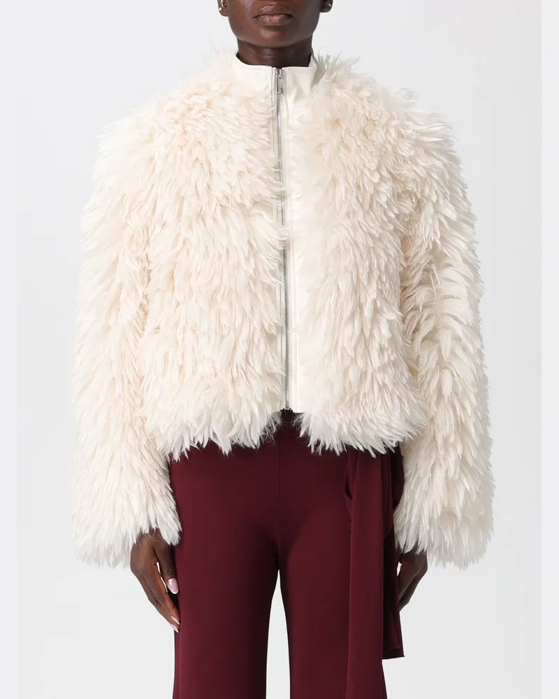 APPARIS Pelzmantel damen Weiß