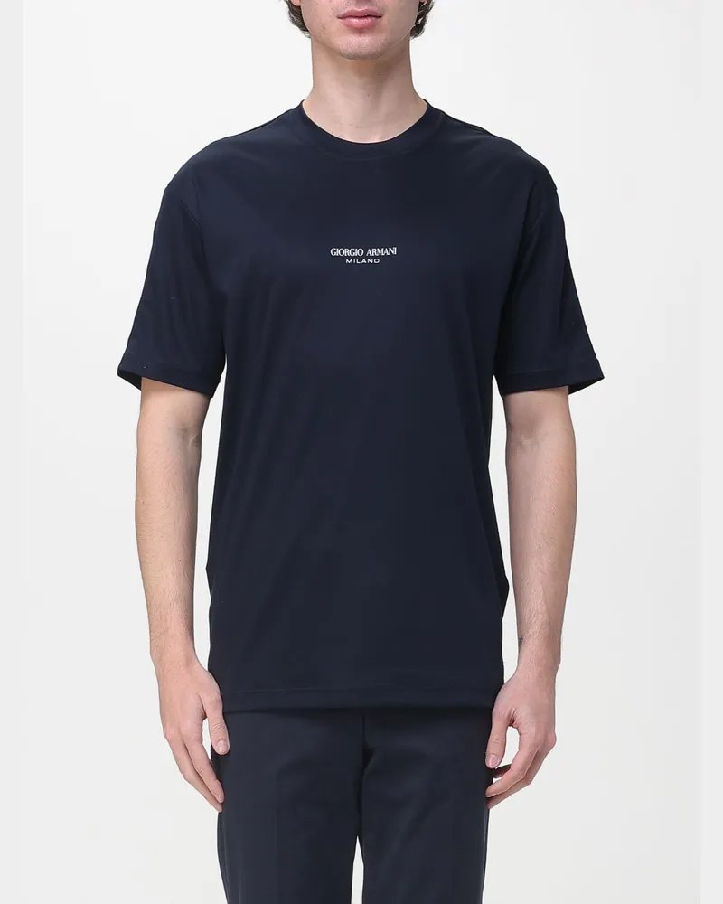 Giorgio Armani T-shirt herren Blau