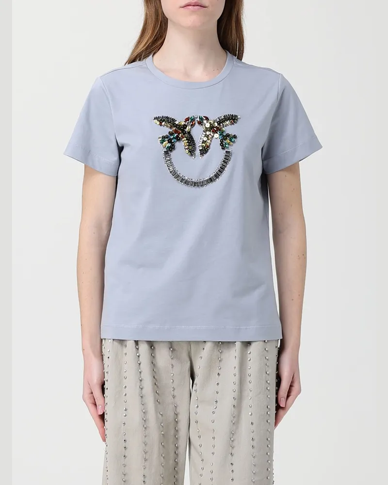 Pinko T-shirt damen Hellblau