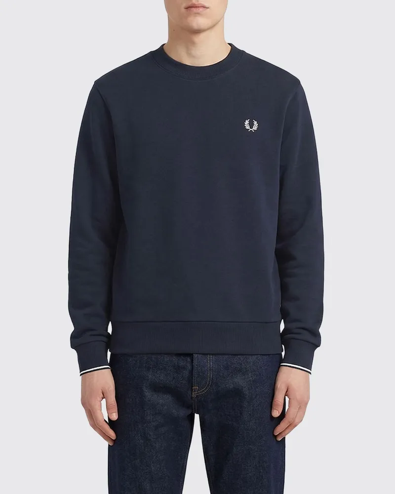 Fred Perry Sweatshirt herren Blau