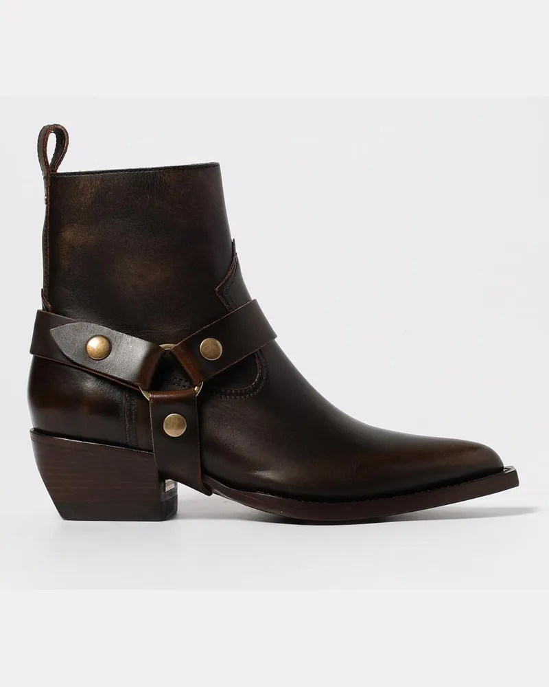 Golden Goose Flache stiefeletten damen Braun