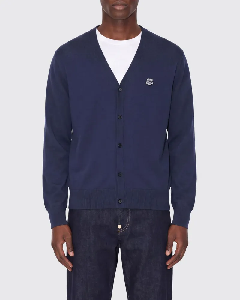 Kenzo Flower Wollcardigan Navy