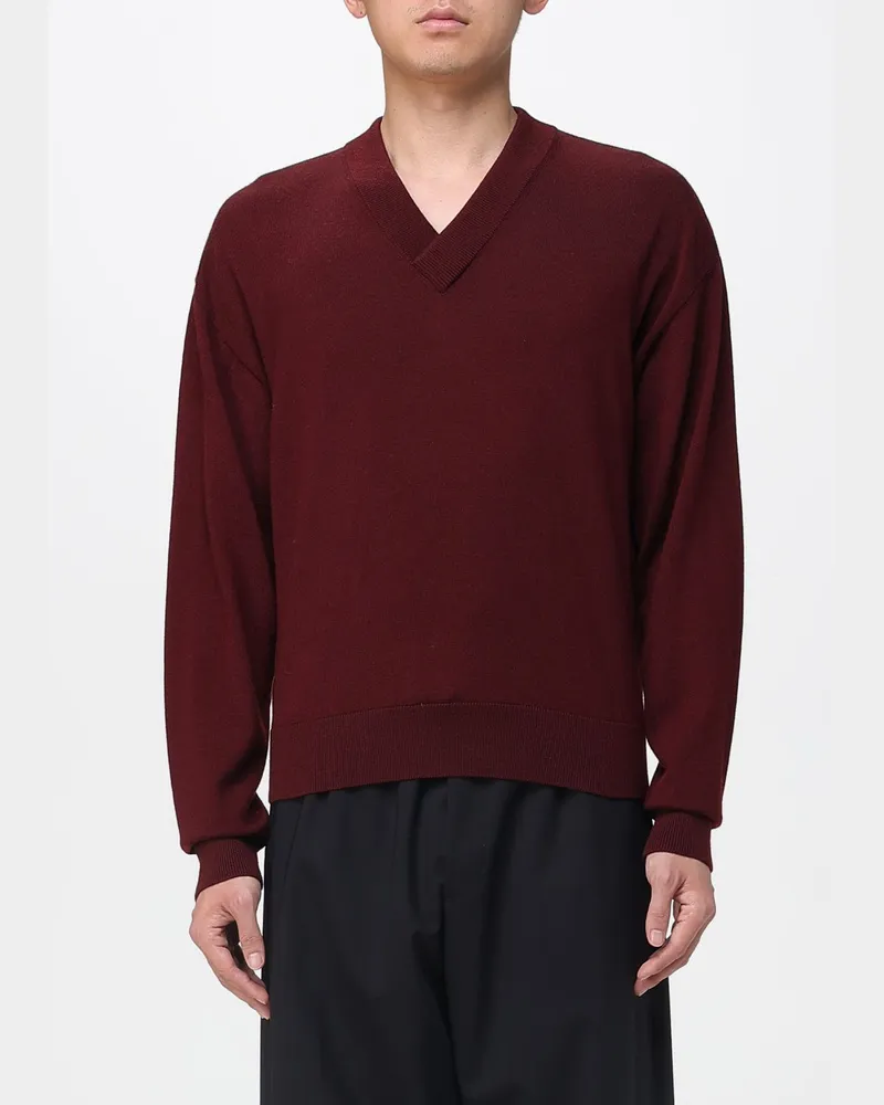 Saint Laurent Pullover herren Burgunderrot