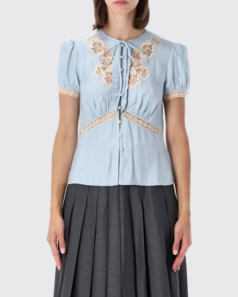 Self-Portrait Top damen Blau