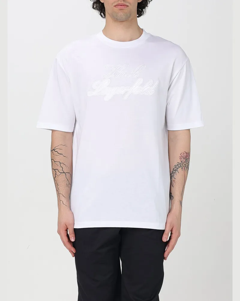 Karl Lagerfeld T-shirt herren Weiß
