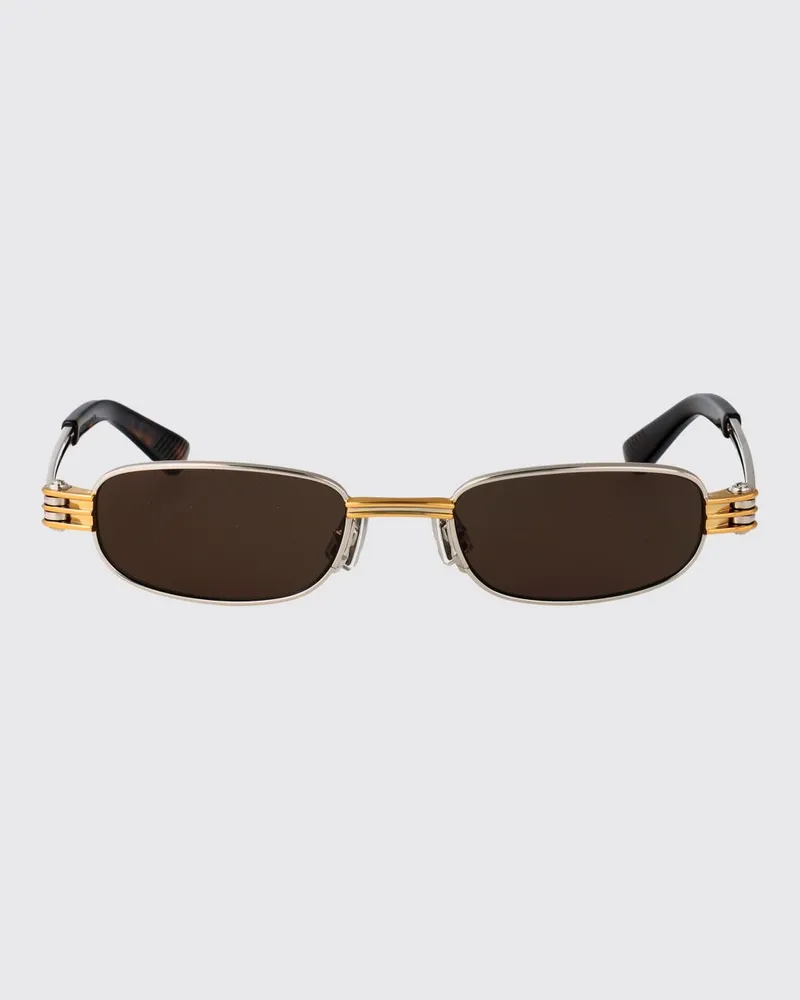Bottega Veneta BV1381S Sonnenbrille aus Metall Silber