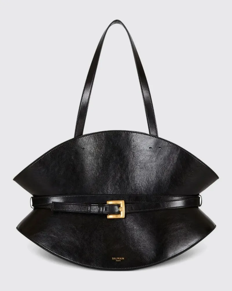 Balmain Schultertasche damen Schwarz