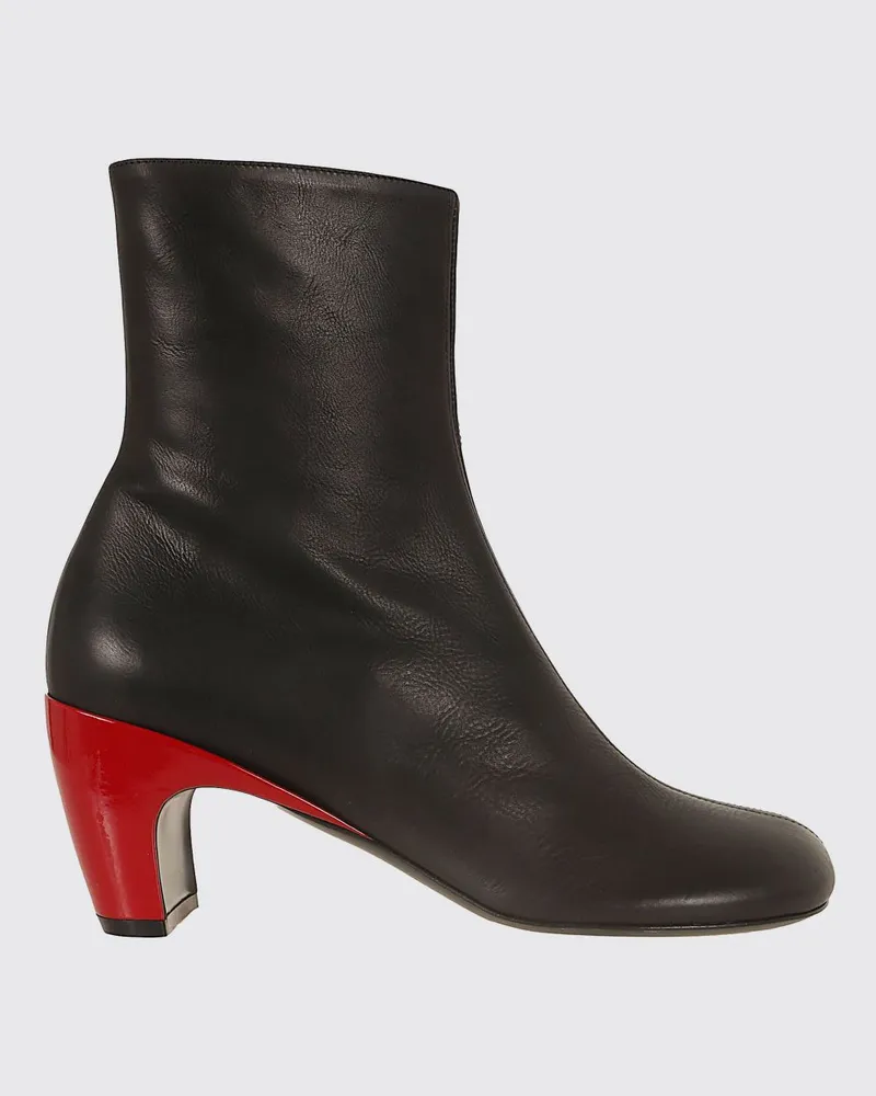 Dries van Noten Leder-Stiefelette Schwarz