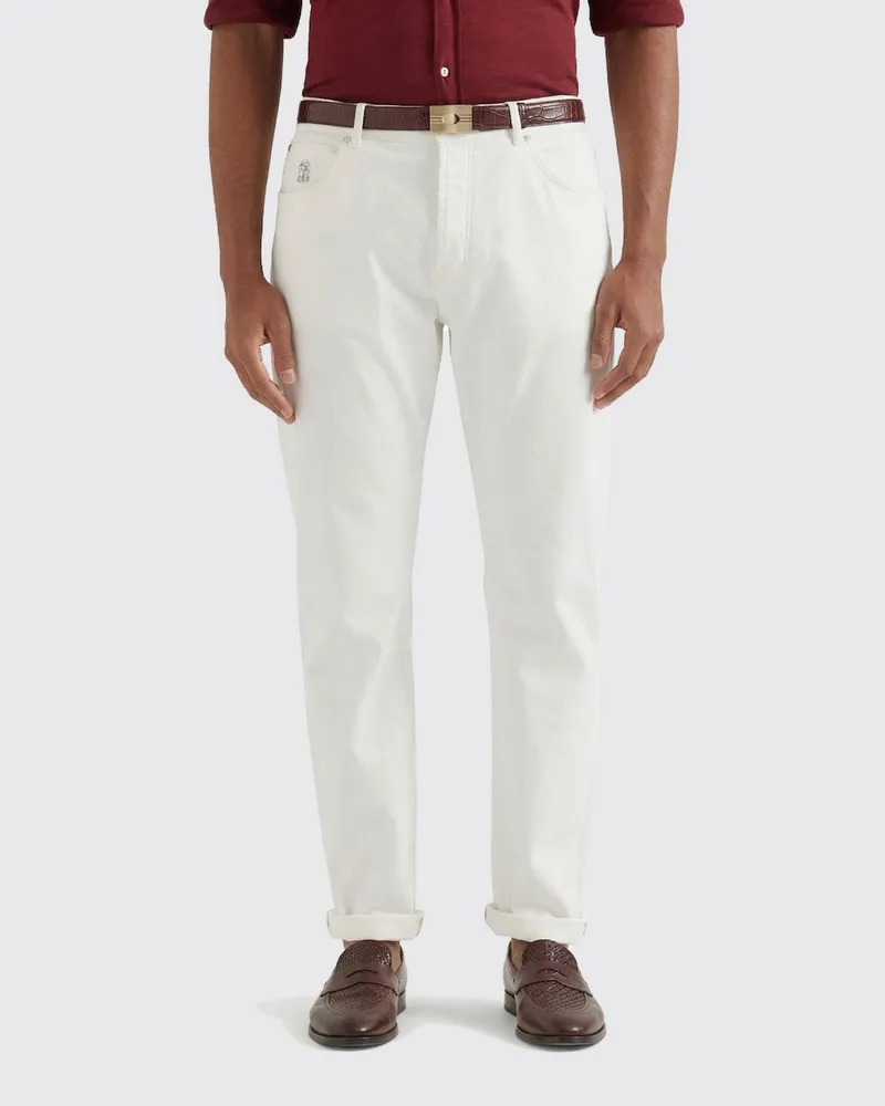 Brunello Cucinelli Hose herren Weiß