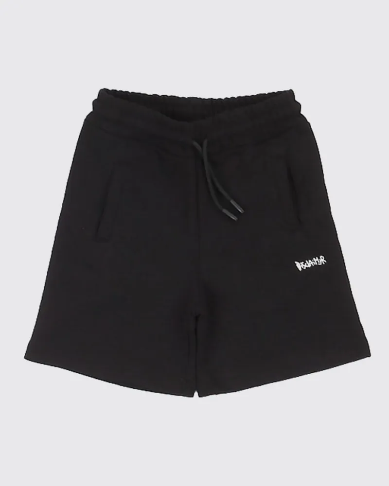 DISCLAIMER Baumwoll-Jogging-Shorts Schwarz