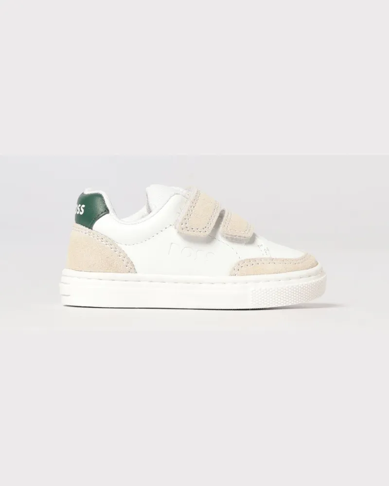 HUGO BOSS Leder-Sneakers Weiß