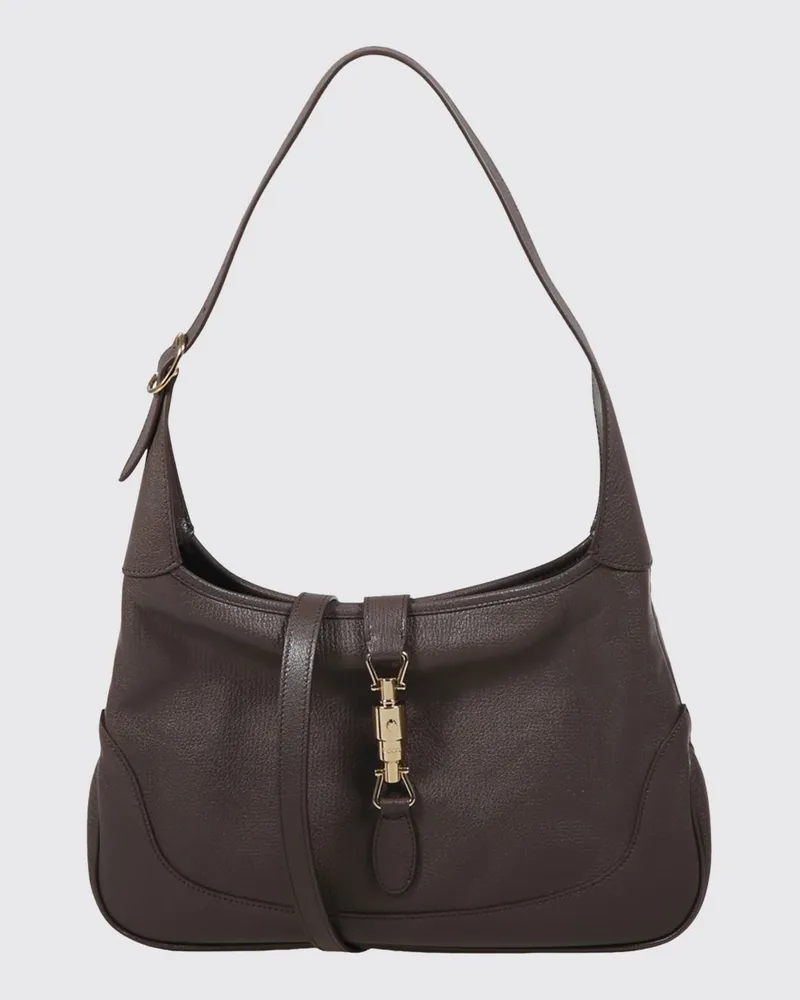 Gucci Jackie 1961 Leder-Schultertasche Braun