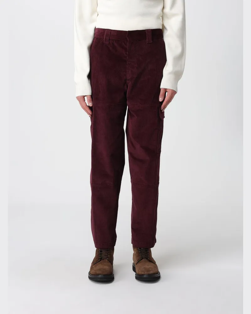 Paolo Pecora Milano Hose herren Burgunderrot