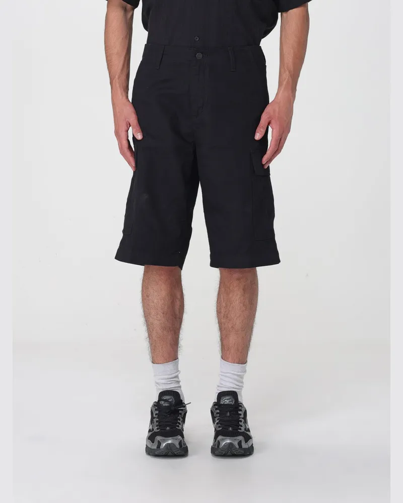 Carhartt WIP Baumwoll-Cargoshorts Schwarz