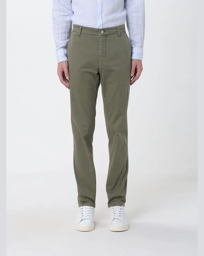 Jeckerson Chino-Hose aus Stretch-Baumwolle Military