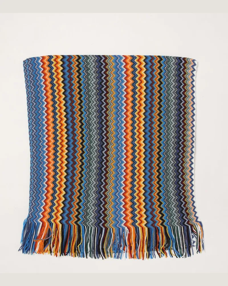 Missoni Schal aus Wollmischung mit abstraktem Streifenmuster Fa01