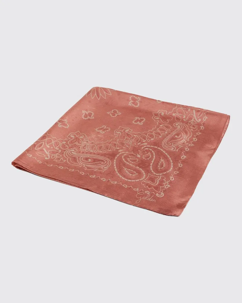 Golden Goose Paisley-Seidenschal Puder