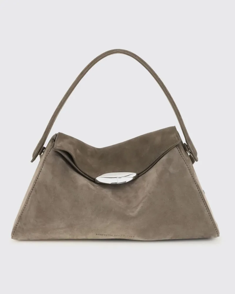 Benedetta Bruzziches Schultertasche damen Taubengrau