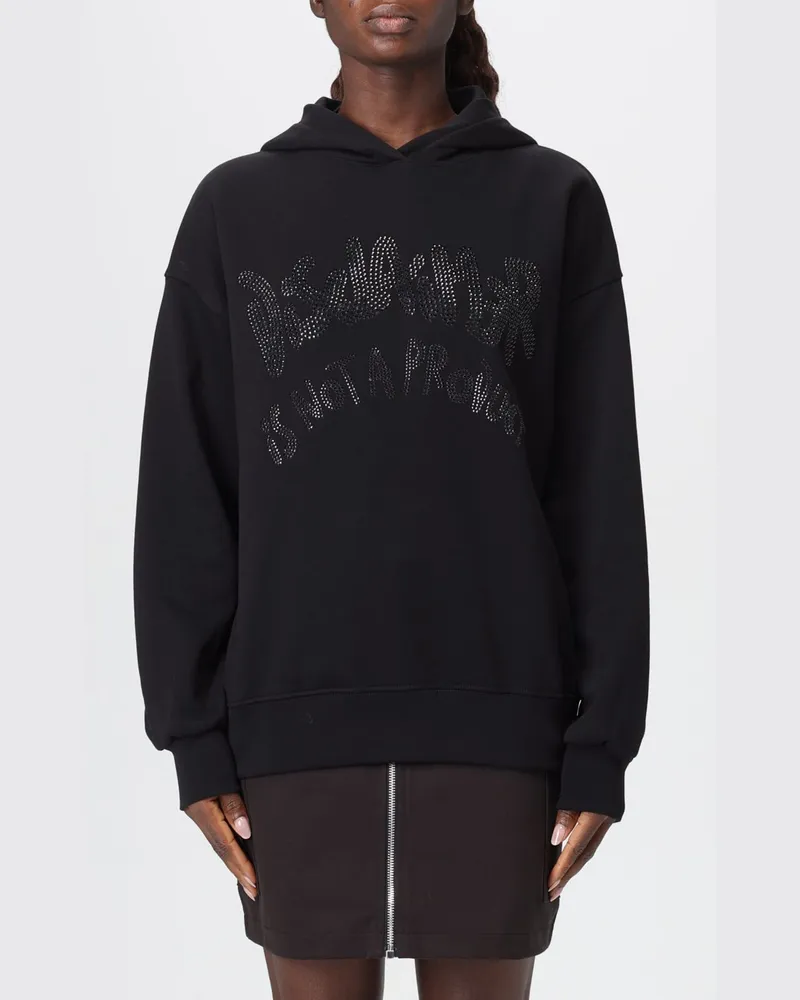 DISCLAIMER Sweatshirt damen Schwarz