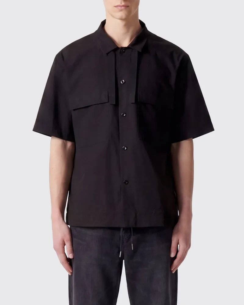 Sacai Baumwollhemd Schwarz