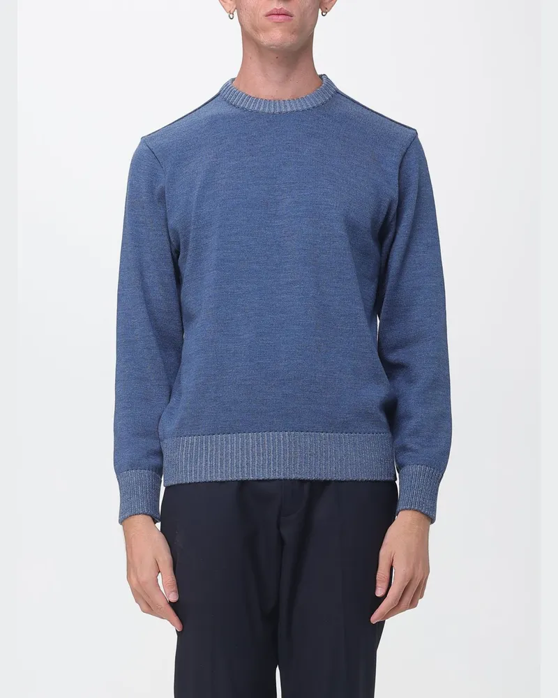 Paul & Shark PAUL  SHARK Rundhalspullover Paul & Shark aus 100% Wolle mit Rippbündchen Hellblau