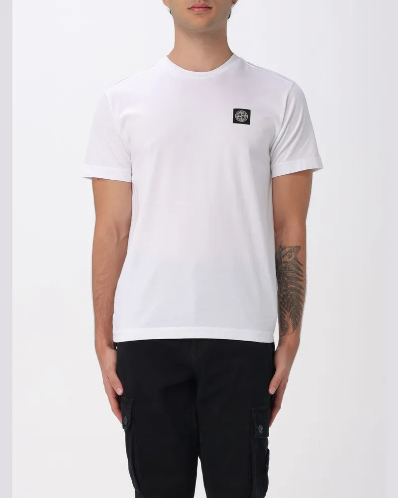 Stone Island T-shirt herren Weiß