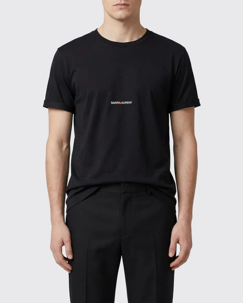 Saint Laurent T-shirt herren Schwarz