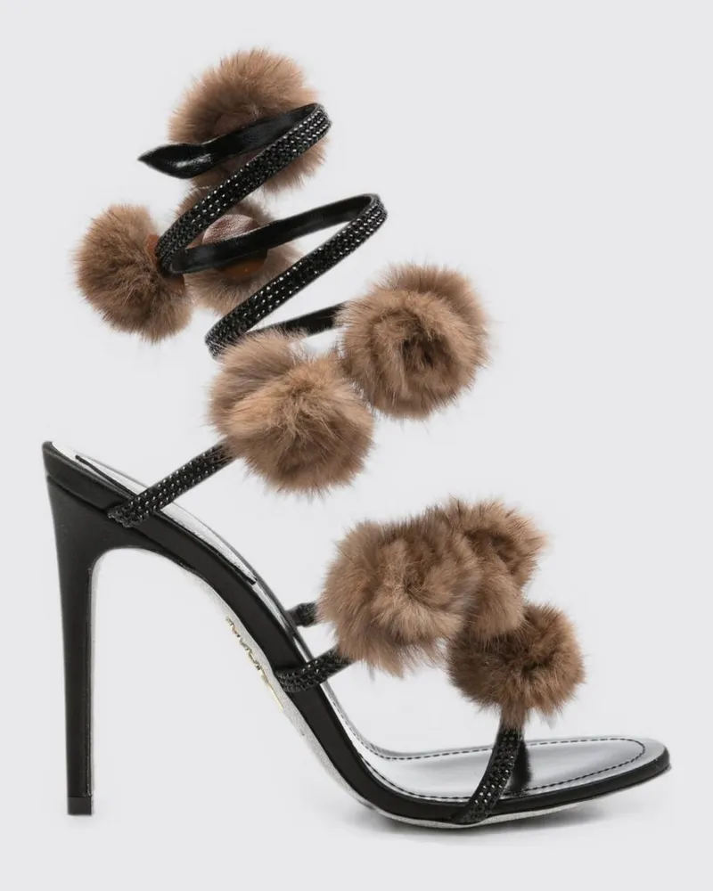 René Caovilla Sandalen mit absatz damen Schwarz